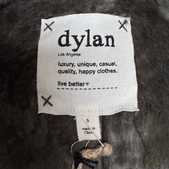 NWT Dylan Faux Leather Faux Fur Reversible Coat | Brown Gray | Women’s Small - Picture 13 of 15